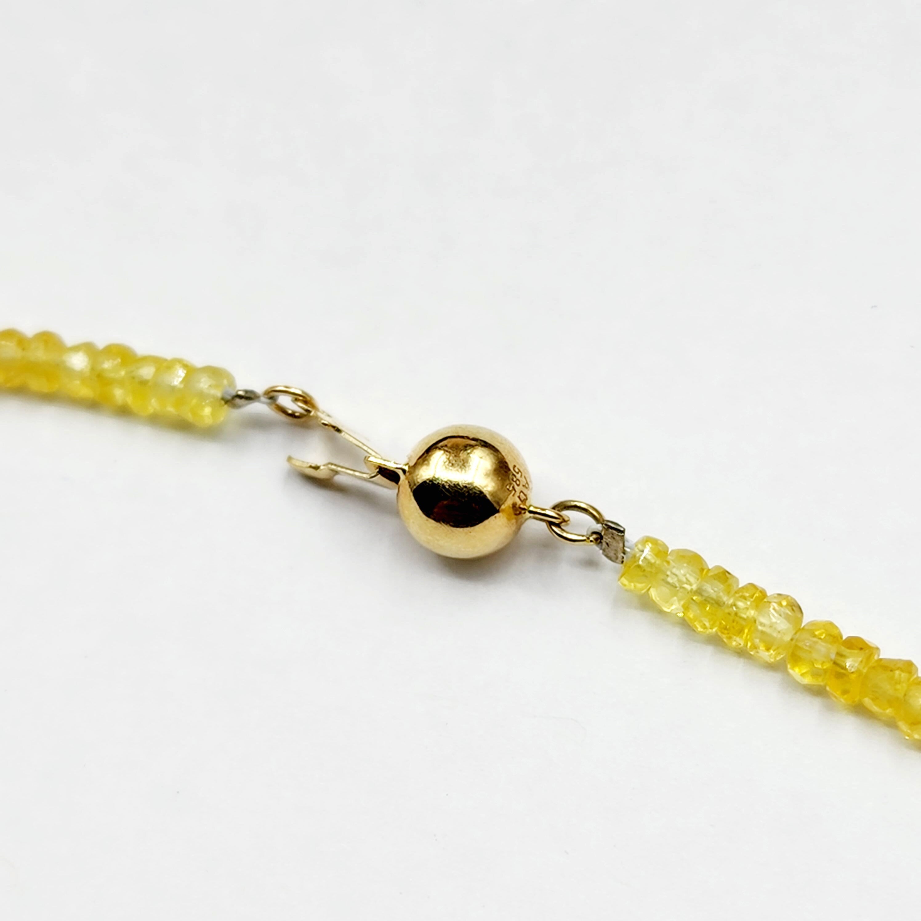 14K Yellow Gold Rainbow Gemstone Necklace, Natural Ruby Emerald Sapphire Necklace, Multi Gemstone Choker, Beaded Necklace