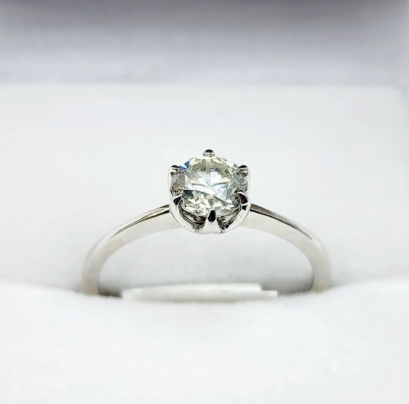 10K White Gold Diamond 0.60ct Ring