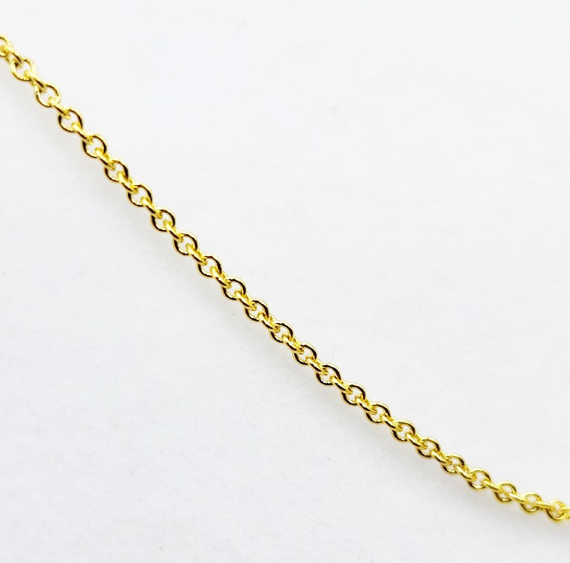 10K Yellow Gold Rolo Chain, 1.1 mm, 20 inches