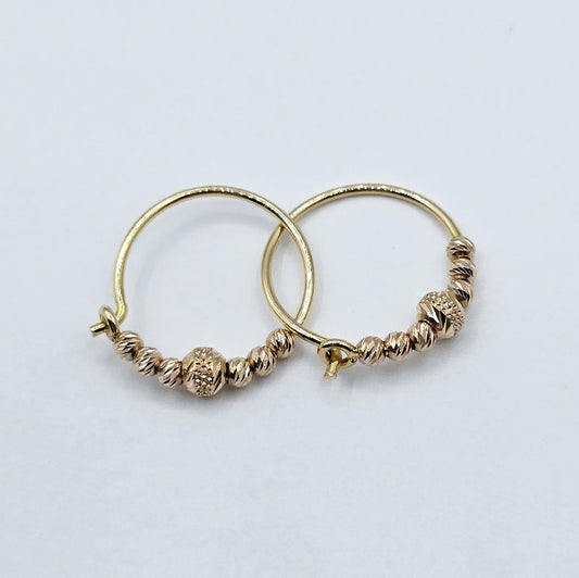 18K Gold Hoop Earrings