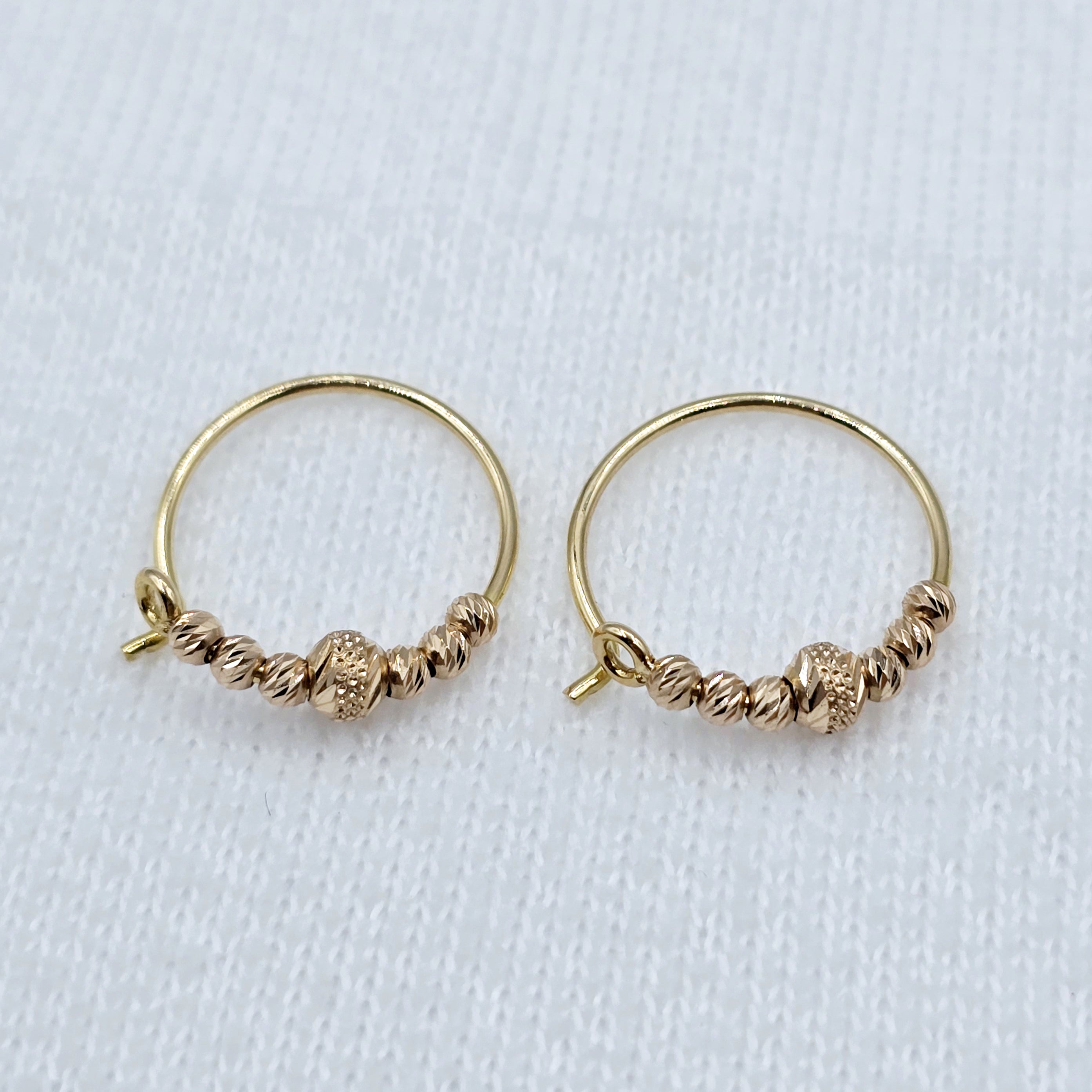 18K Gold Hoop Earrings
