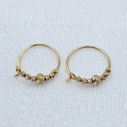18K Gold Hoop Earrings