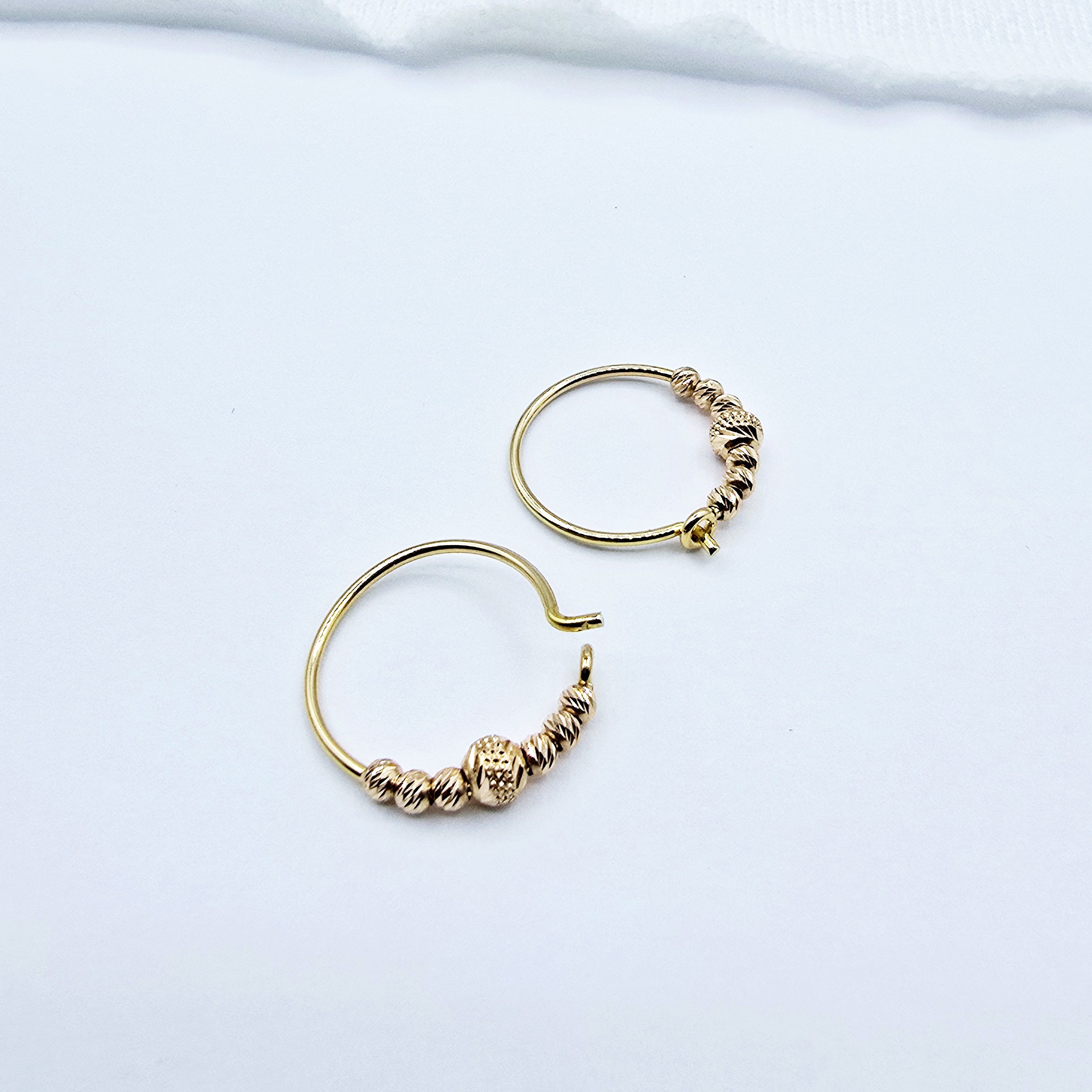 18K Gold Hoop Earrings