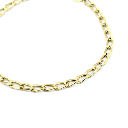 18K Yellow Gold Bracelet, 3.7mm, 7.5 inches
