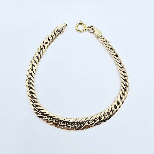 18K Yellow Gold Bracelet, 7.5 inches