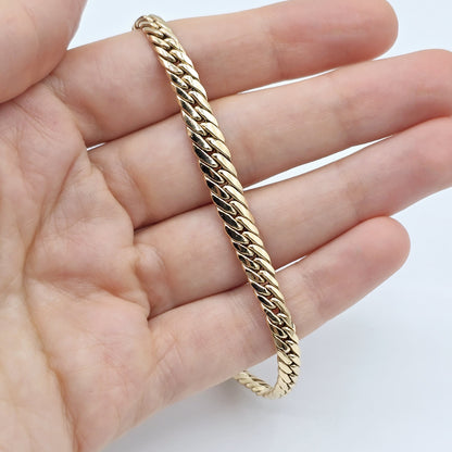 18K Yellow Gold Bracelet, 7.5 inches