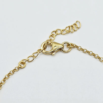 Gold Plated Sterling Silver CZ Bracelet, Adjustable Dainty Chain, Sparkling Gemstone Jewelry Gift for Her, Classic Bracelet For Her