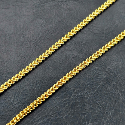 10K Solid Yellow Gold Wheat Chain Anklet, Real Gold Anklet Bracelet, Dainty Minimalist Gold Anklet for Women, Elegant Gold Ankle Bracelet