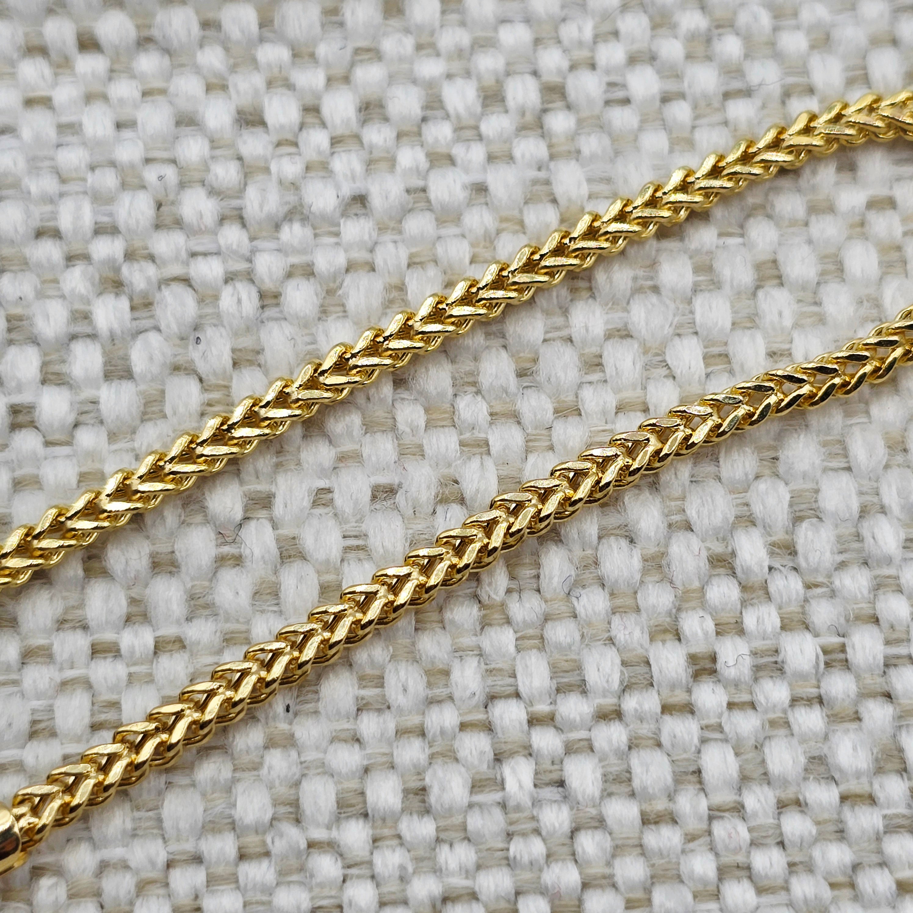 10K Solid Yellow Gold Wheat Chain Anklet, Real Gold Anklet Bracelet, Dainty Minimalist Gold Anklet for Women, Elegant Gold Ankle Bracelet