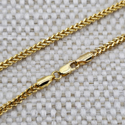 10K Solid Yellow Gold Wheat Chain Anklet, Real Gold Anklet Bracelet, Dainty Minimalist Gold Anklet for Women, Elegant Gold Ankle Bracelet