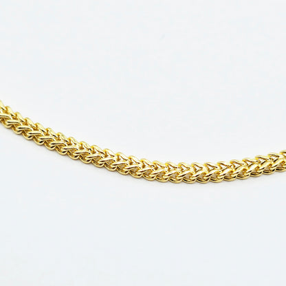 10K Solid Yellow Gold Wheat Chain Anklet, Real Gold Anklet Bracelet, Dainty Minimalist Gold Anklet for Women, Elegant Gold Ankle Bracelet