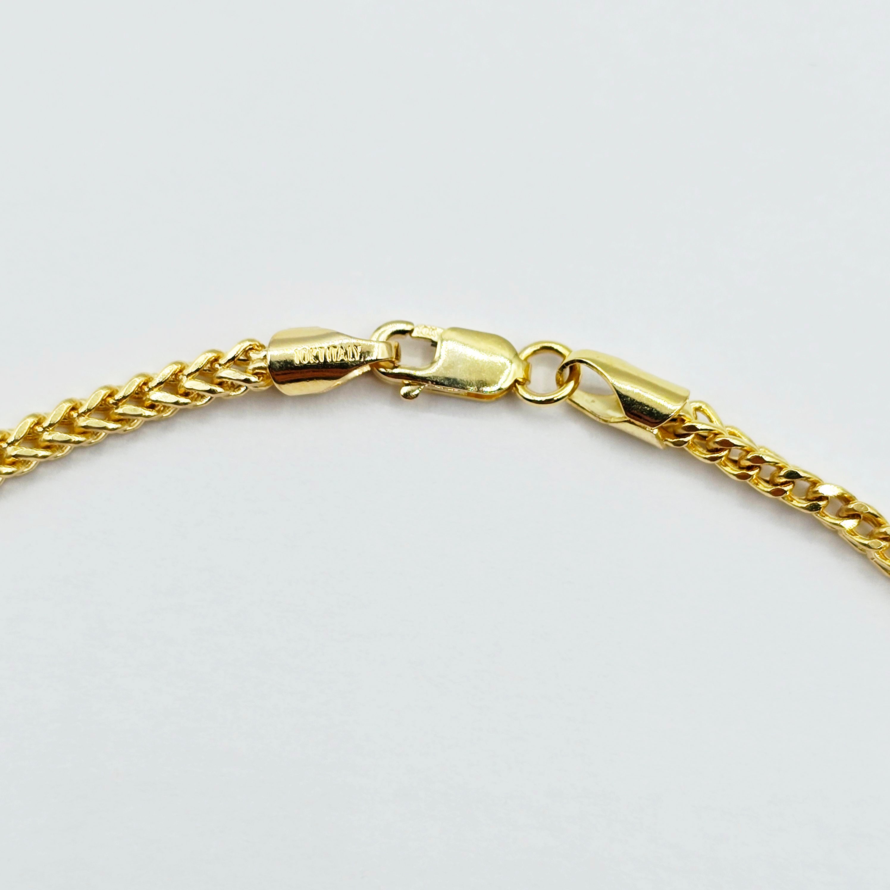 10K Solid Yellow Gold Wheat Chain Anklet, Real Gold Anklet Bracelet, Dainty Minimalist Gold Anklet for Women, Elegant Gold Ankle Bracelet