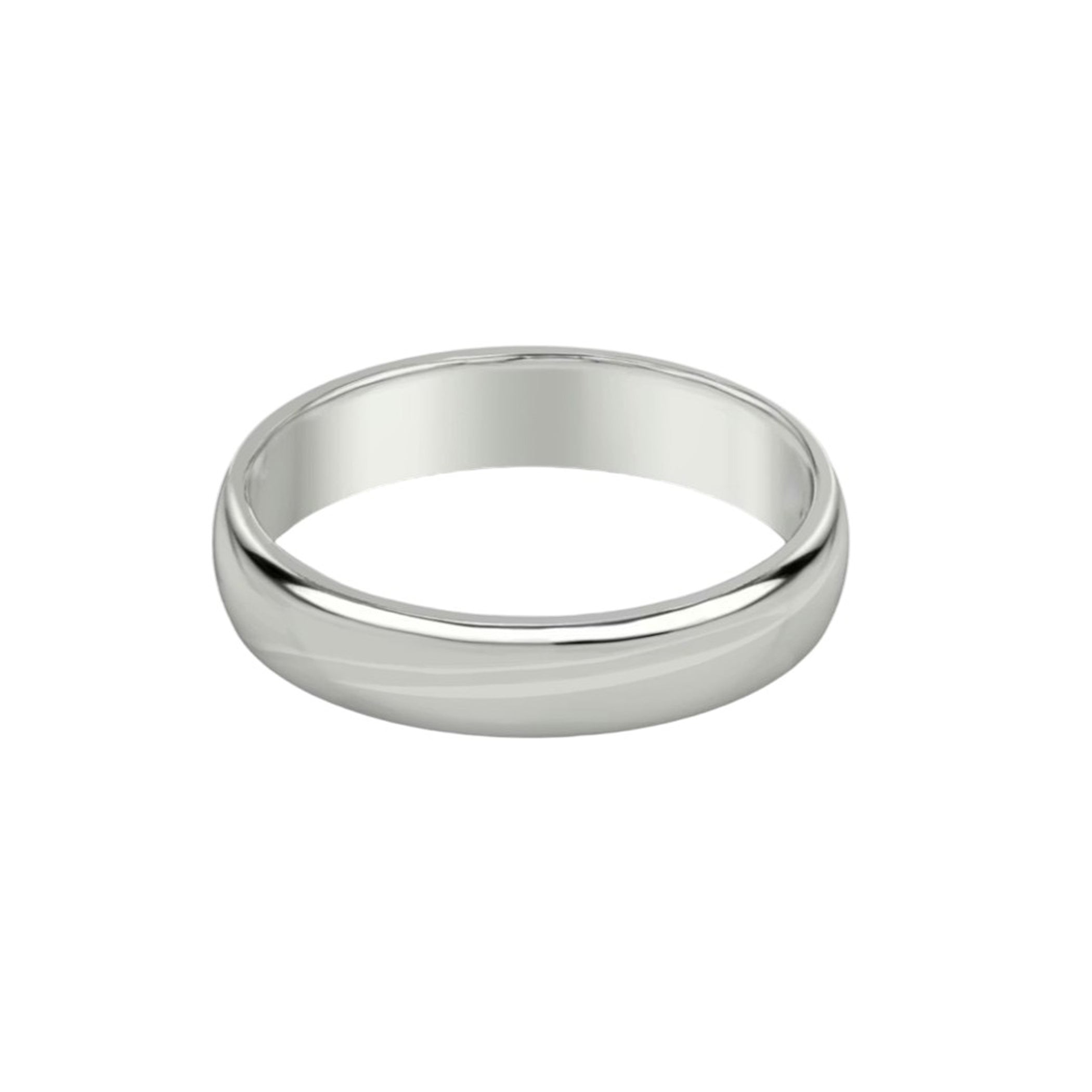 Solid Gold Wedding Band 4mm, Yellow or White Gold Wedding Ring, Engraved Wedding Band, Classic Gold Ring for Men & Women