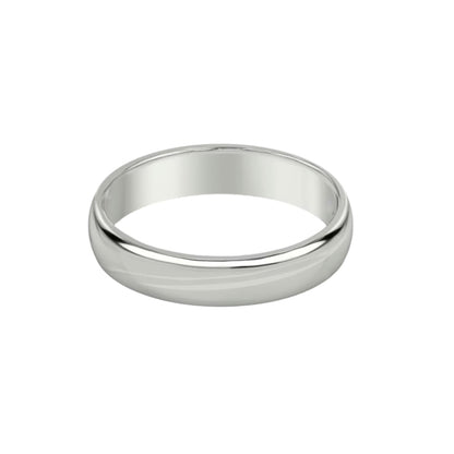 Solid Gold Wedding Band 4mm, Yellow or White Gold Wedding Ring, Engraved Wedding Band, Classic Gold Ring for Men & Women