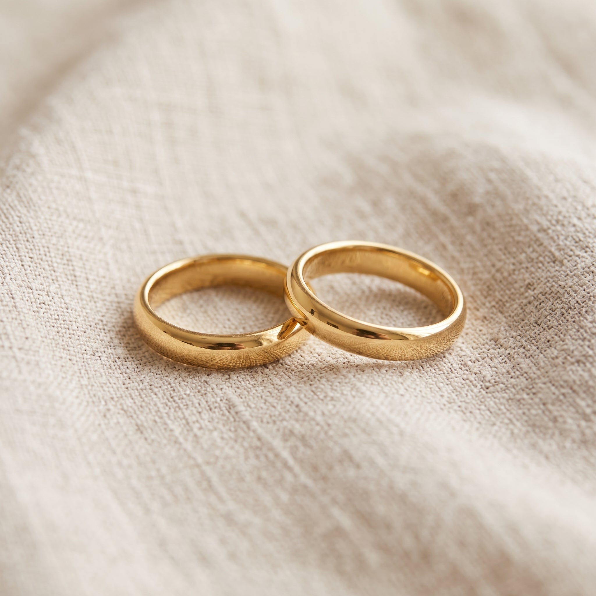 Solid Gold Wedding Band 4mm, Yellow or White Gold Wedding Ring, Engraved Wedding Band, Classic Gold Ring for Men & Women