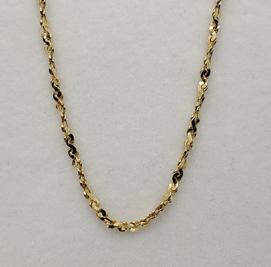10K Yellow Gold Twisted Serpentine Chain (1.5 mm)?