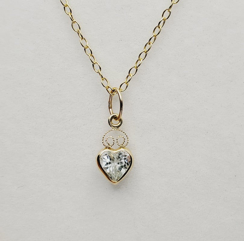 14K Yellow Gold Genuine Blue Topaz (0.60ct) Pendant