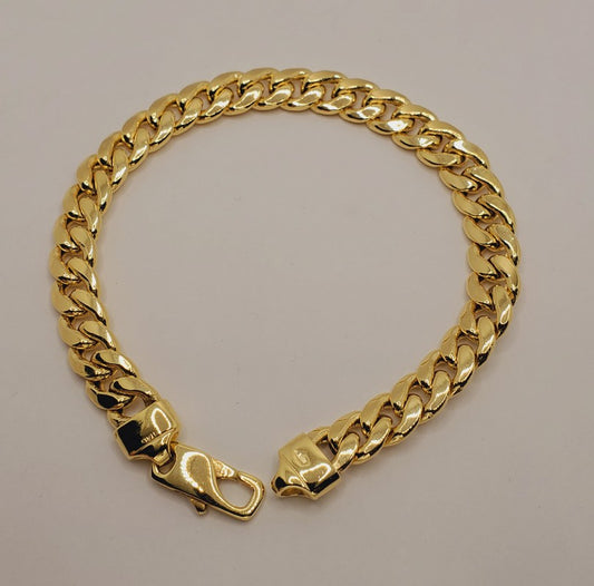10K Yellow Gold Miami Cuban Bracelet (7mm)