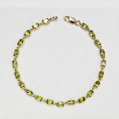 Elegant Solid Gold Bracelet with Genuine Gemstones, Gold jewelry Bracelet, Luxury Gemstone Bracelet, Bracelet for Women
