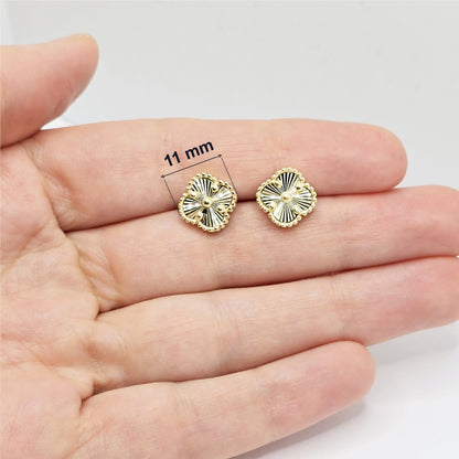 10K Yellow Gold Set of Earrings and Necklace For Women