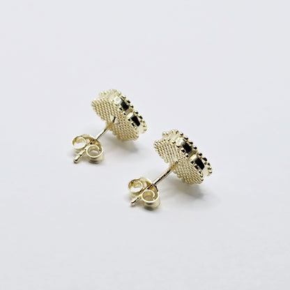 10K Yellow Gold Set of Earrings and Necklace For Women
