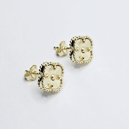 10K Yellow Gold Set of Earrings and Necklace For Women