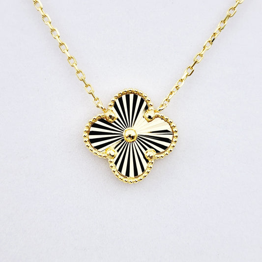 10K Yellow Gold Set of Earrings and Necklace For Women