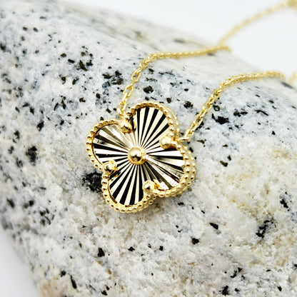 10K Yellow Gold Set of Earrings and Necklace For Women
