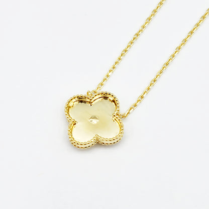 10K Yellow Gold Set of Earrings and Necklace For Women