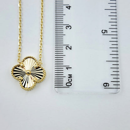 10K Yellow Gold Set of Earrings and Necklace For Women