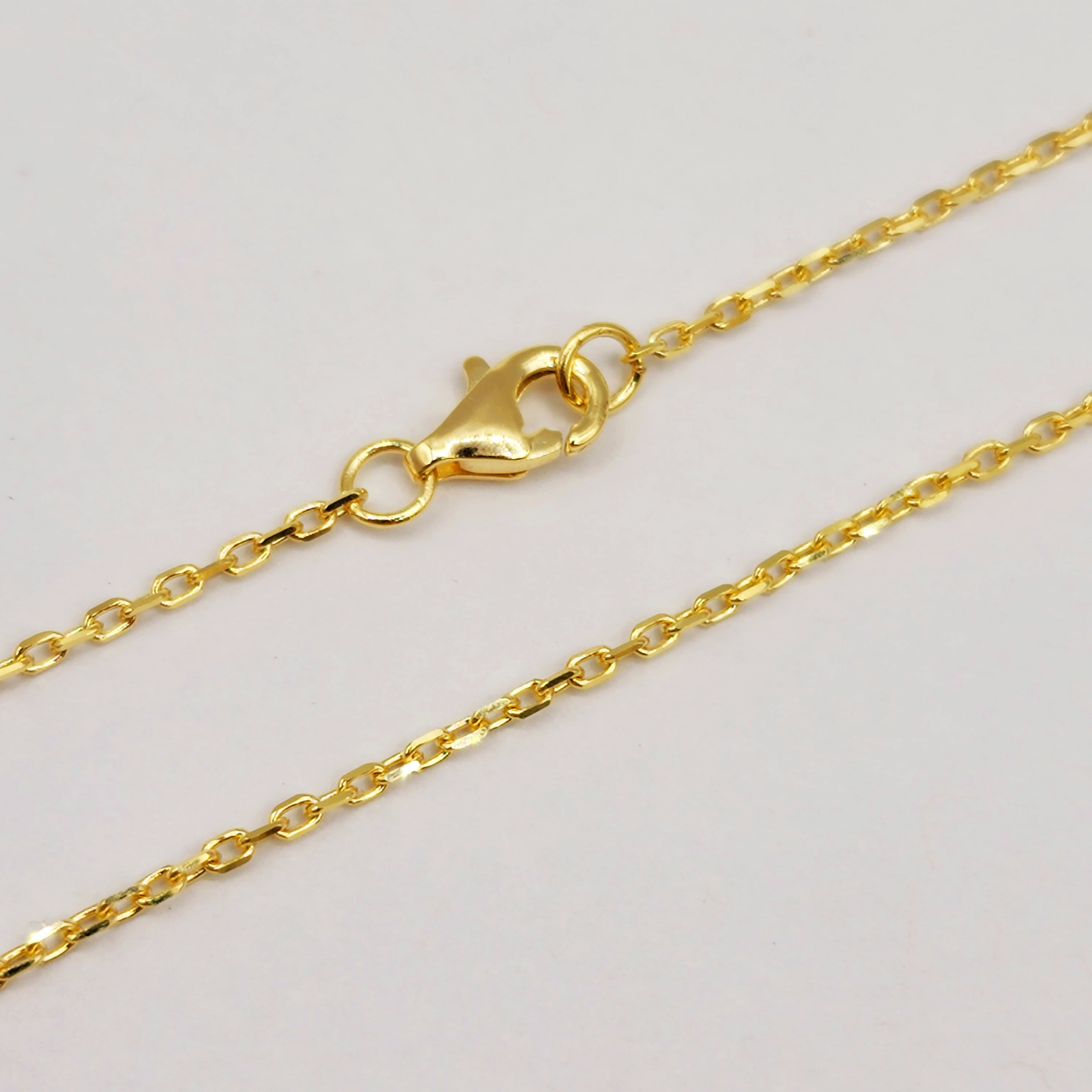 10K Yellow Gold Set of Earrings and Necklace For Women