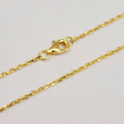 10K Yellow Gold Set of Earrings and Necklace For Women