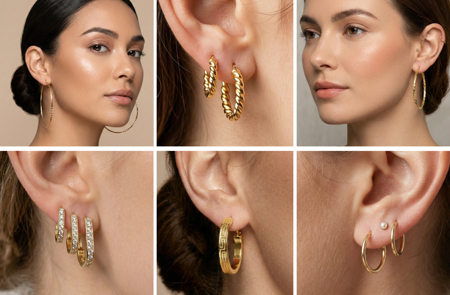 Gold Hoop Earrings