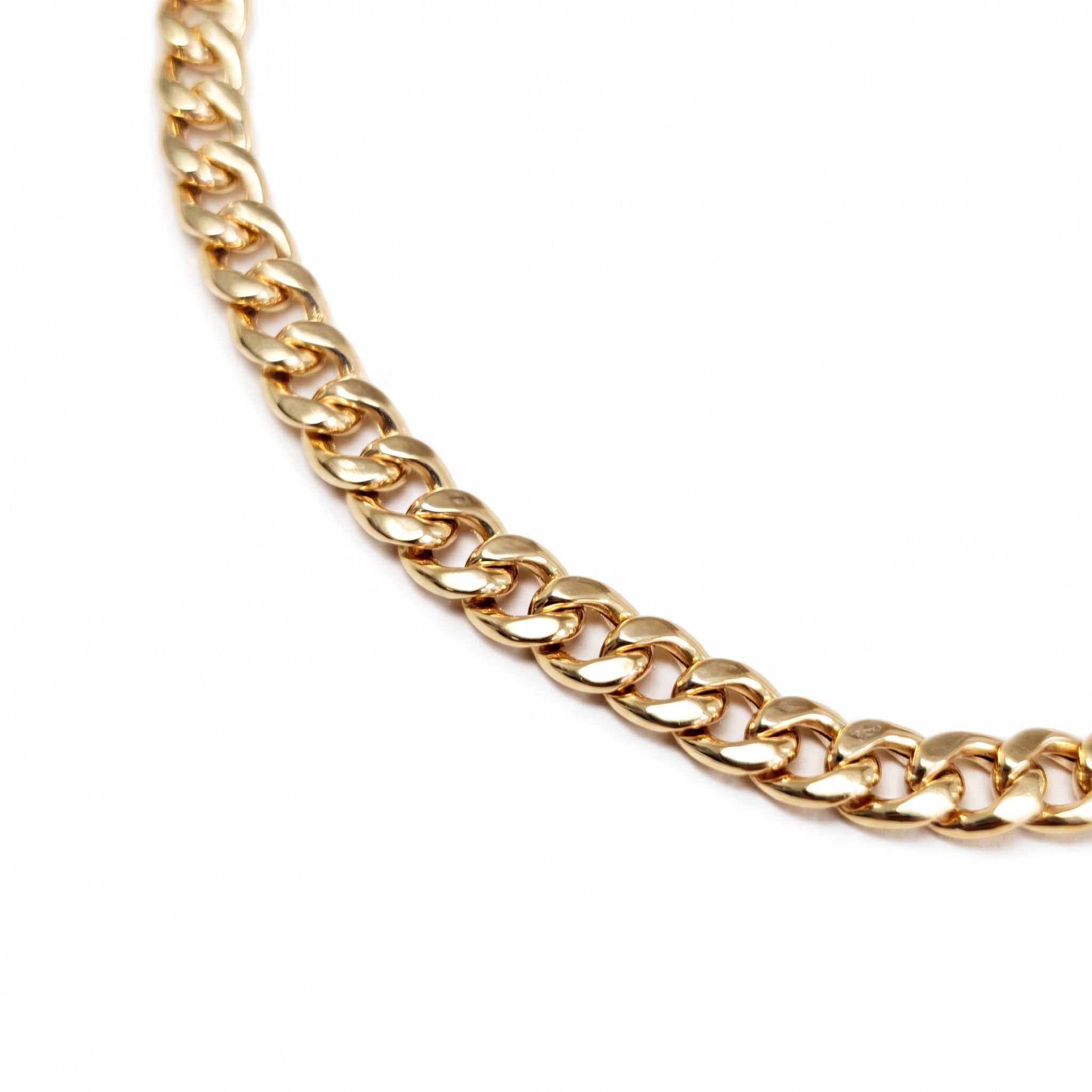 14K Yellow Gold Cuban Link Bracelet 4.5mm, 8.75 Inch