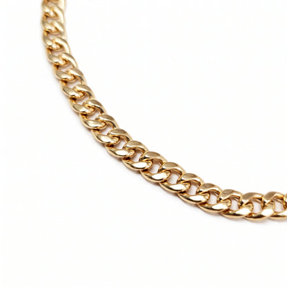 14K Yellow Gold Cuban Link Bracelet 4.5mm, 8.75 Inch