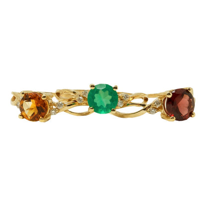 Gold Aquamarine Rings For Women, Gemstone Rings For Her, Yellow Gold Ring, Handmade Ring, Statement Ring, Wedding Ring, Birthstone Ring