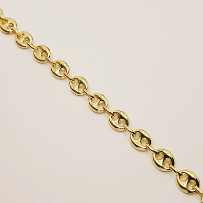 Gold Bracelet | 10K Yellow Gold Bracelet, 7 mm Width, Italian Gold Bracelet
