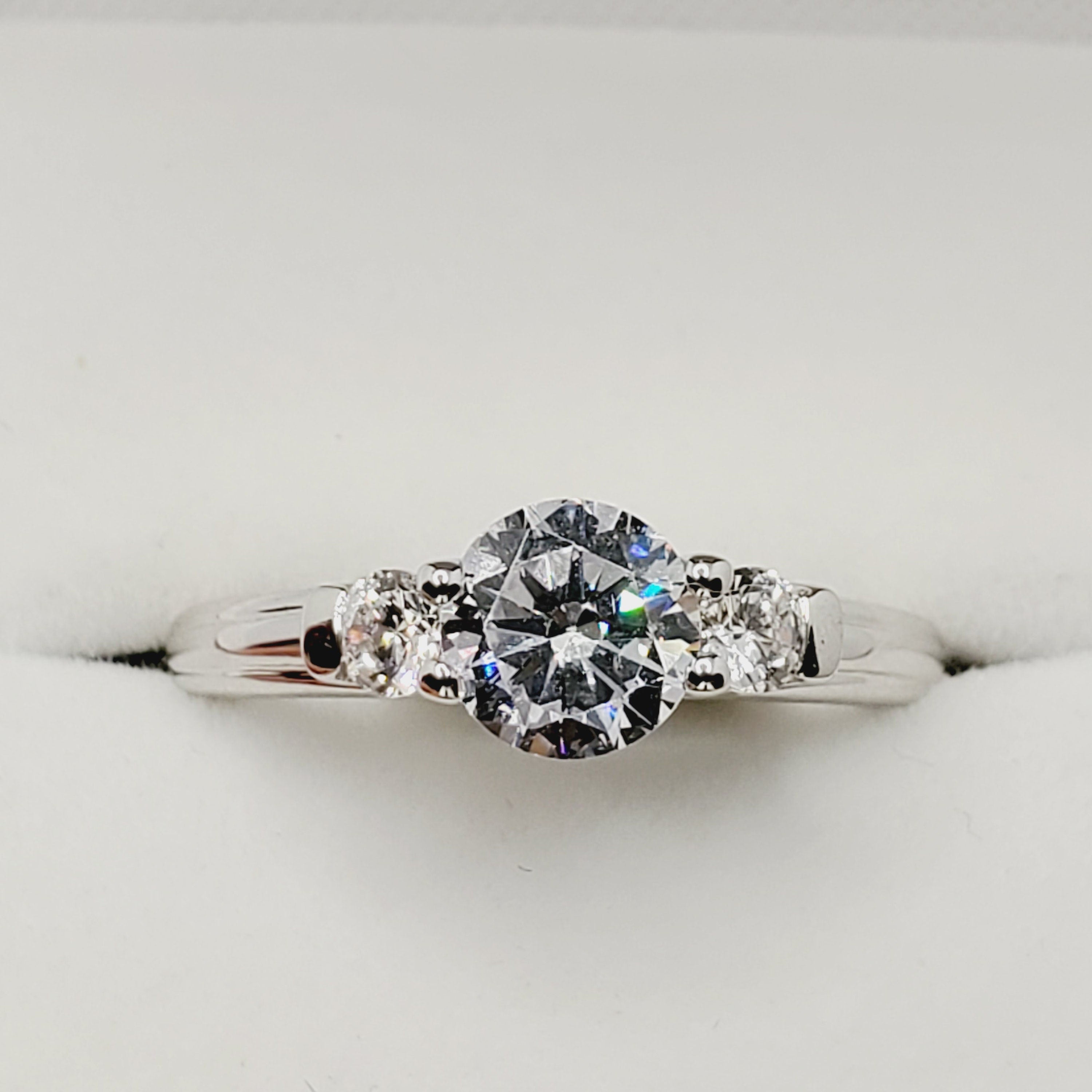 Silver CZ Ring,  925 Sterling Silver Cubic Zirconia Ring, Gift for Girlfriend, Gemstone Rings
