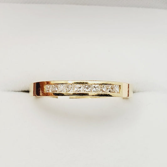 Gold Diamond Ring, 14K Yellow Gold Natural Diamond Ring,