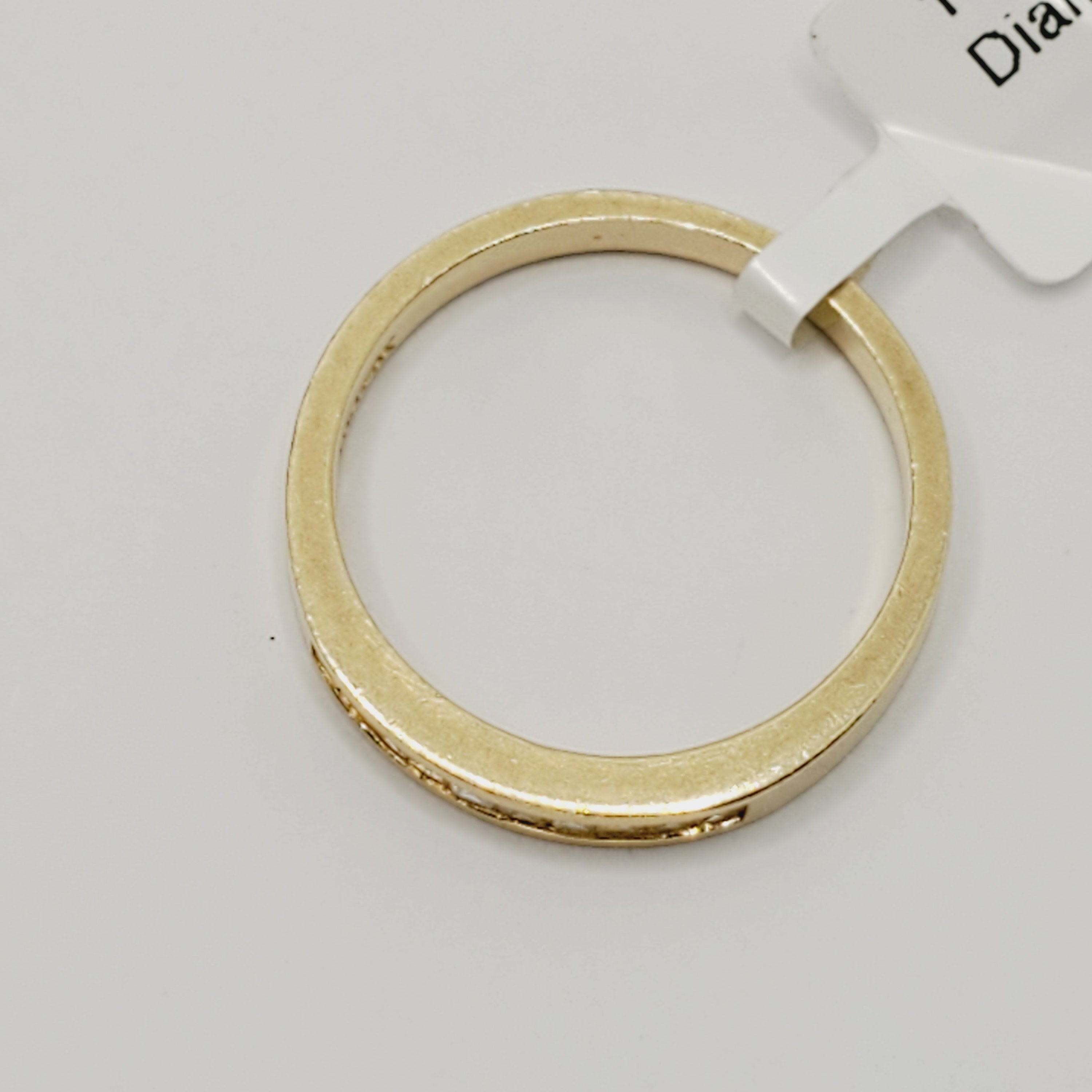 Gold Diamond Ring, 14K Yellow Gold Natural Diamond Ring,