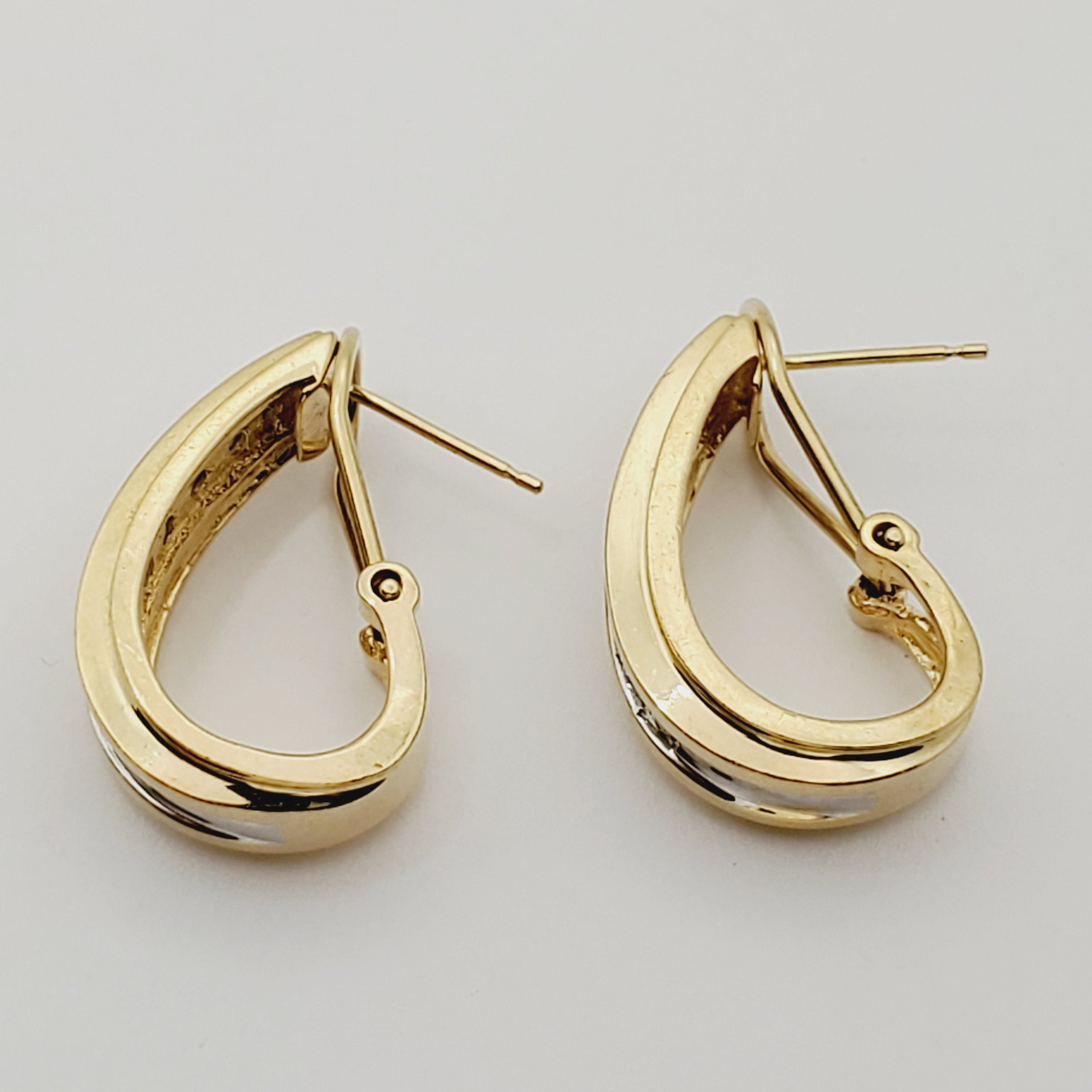 Gold Brilliant Natural Diamond Earrings, Bridal Diamond Earrings, 14K Yellow Gold Natural Diamond (1.0ct) Earrings