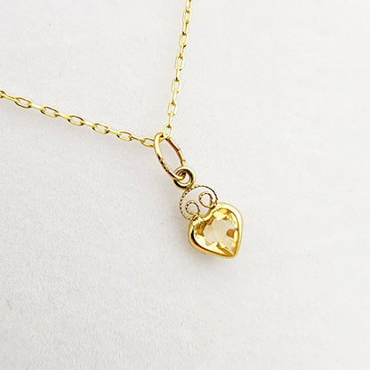 Citrine Pendant | 14K Yellow Gold Genuine Citrine 0.45ct Pendant