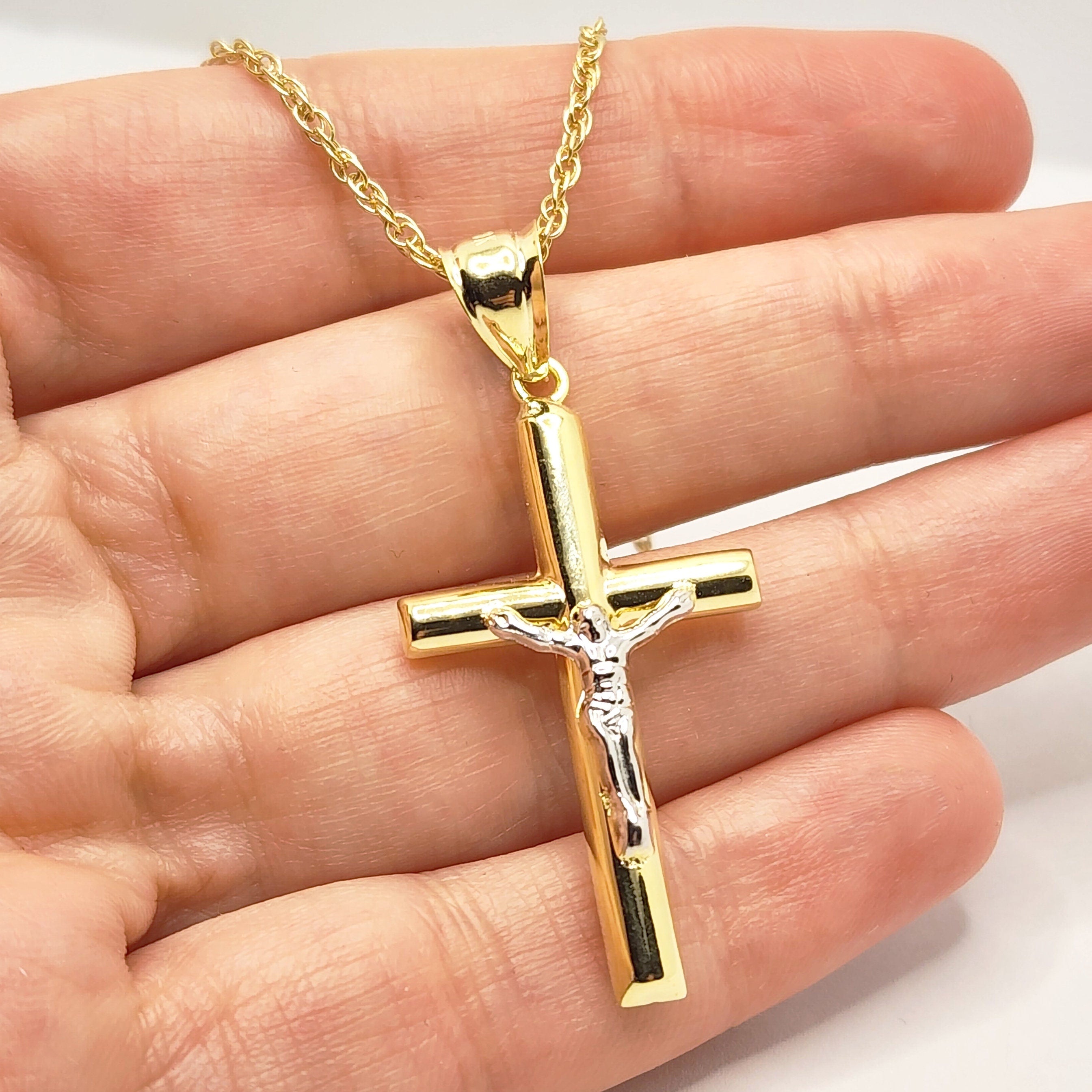 Gold Cross Pendant | 10K Yellow Gold Cross Pendant