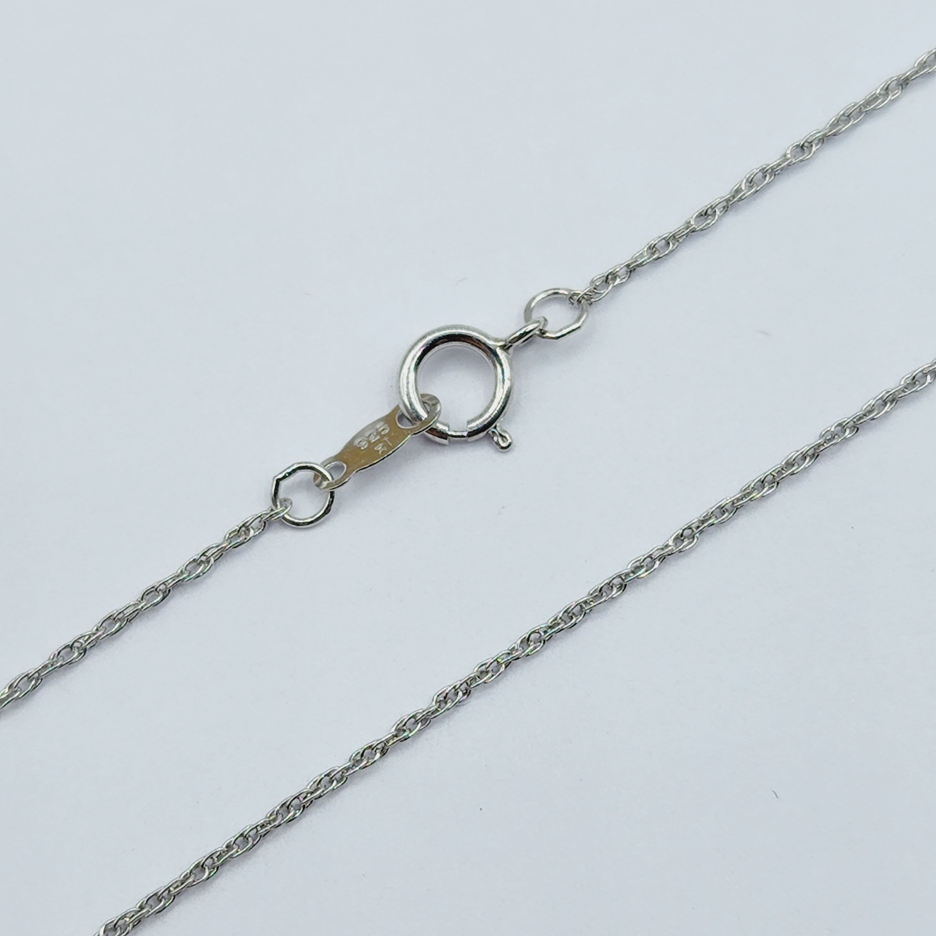 Diamond Pendant Necklace , 925 Sterling Silver Key Shape Pendant with Chain,  Gift For Her, Necklace For Women