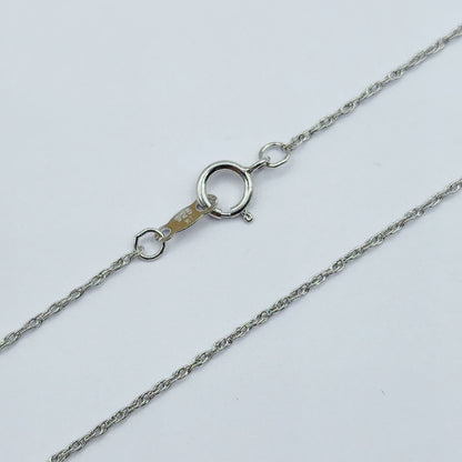 Diamond Pendant Necklace , 925 Sterling Silver Key Shape Pendant with Chain,  Gift For Her, Necklace For Women