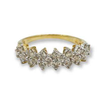 Diamond Ring For Women, Wedding Diamond Ring, 10kt Yellow Gold Ring with Diamonds 1.00ct, Women Ring, Promise Ring, Anniversary Ring