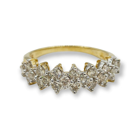 Diamond Ring For Women, Wedding Diamond Ring, 10kt Yellow Gold Ring with Diamonds 1.00ct, Women Ring, Promise Ring, Anniversary Ring