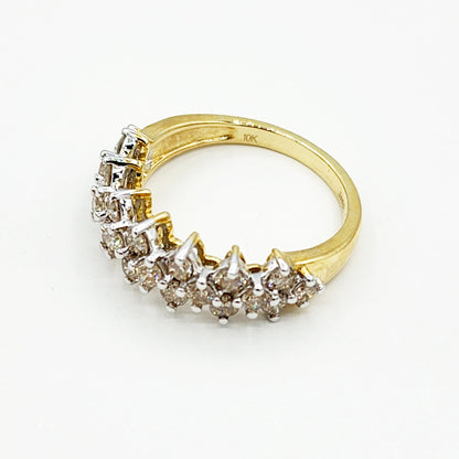 Diamond Ring For Women, Wedding Diamond Ring, 10kt Yellow Gold Ring with Diamonds 1.00ct, Women Ring, Promise Ring, Anniversary Ring
