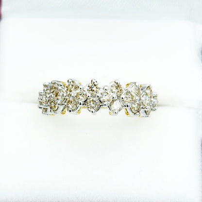 Diamond Ring For Women, Wedding Diamond Ring, 10kt Yellow Gold Ring with Diamonds 1.00ct, Women Ring, Promise Ring, Anniversary Ring