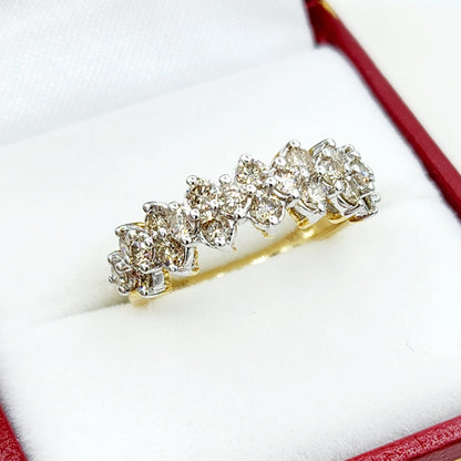 Diamond Ring For Women, Wedding Diamond Ring, 10kt Yellow Gold Ring with Diamonds 1.00ct, Women Ring, Promise Ring, Anniversary Ring
